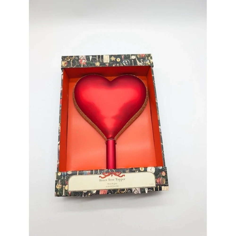 John Derian X Target Heart Tree Topper 10.5